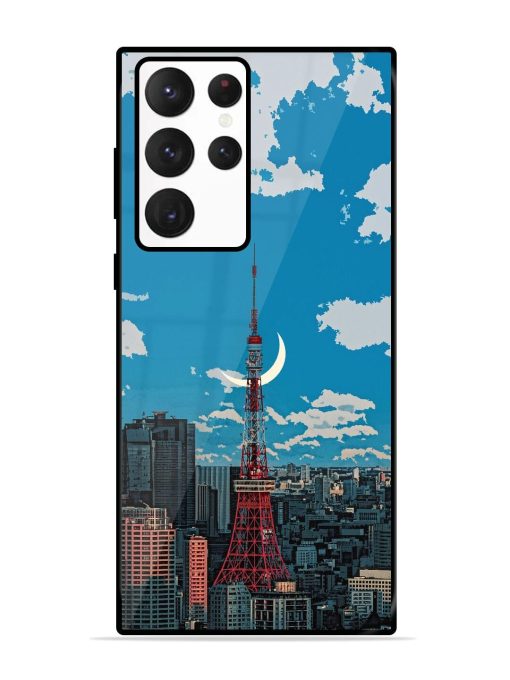 Tokyo Twilight Glossy Soft Edge Case for Samsung Galaxy S22 Ultra Chachhi