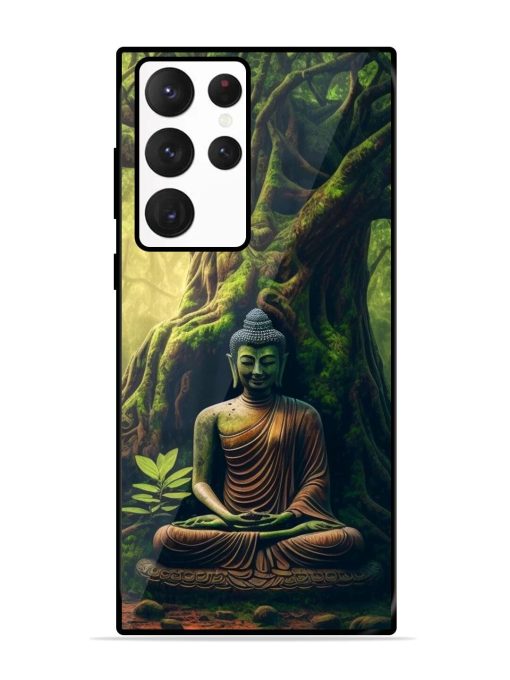 Green Buddha Art Glossy Soft Edge Case for Samsung Galaxy S22 Ultra Chachhi