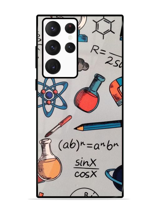 Science Doodle Glossy Soft Edge Case for Samsung Galaxy S22 Ultra Chachhi