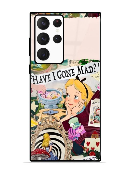 Mad Hatter'S Collage Glossy Soft Edge Case for Samsung Galaxy S22 Ultra Chachhi