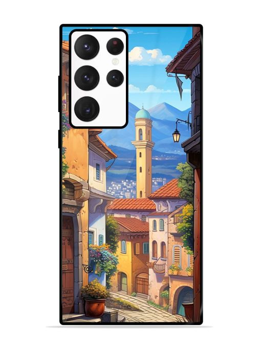 Tuscan Twilight Glossy Soft Edge Case for Samsung Galaxy S22 Ultra Chachhi