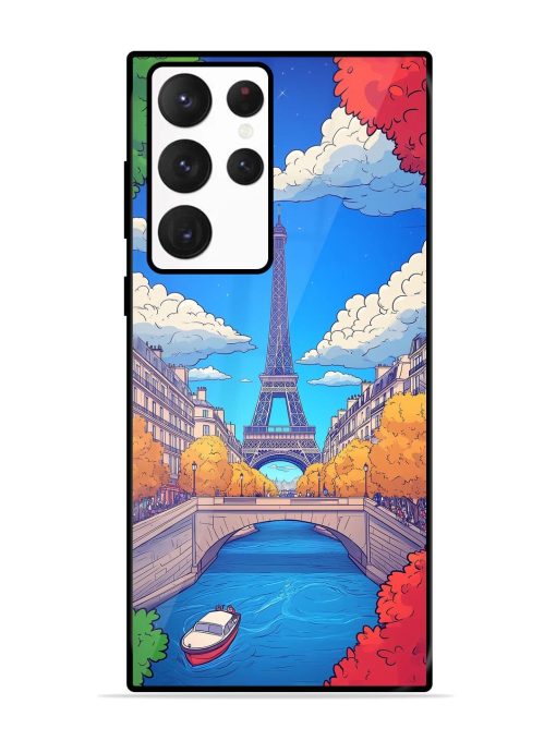 Parisian Panorama Glossy Soft Edge Case for Samsung Galaxy S22 Ultra Chachhi