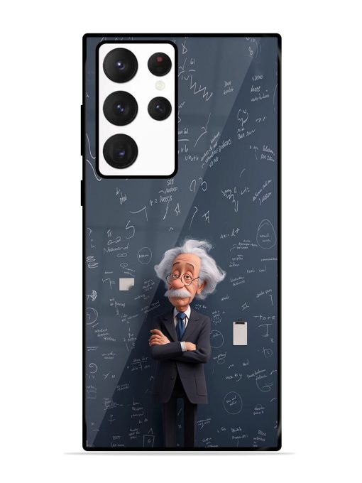 Albert Einstein Glossy Soft Edge Case for Samsung Galaxy S22 Ultra