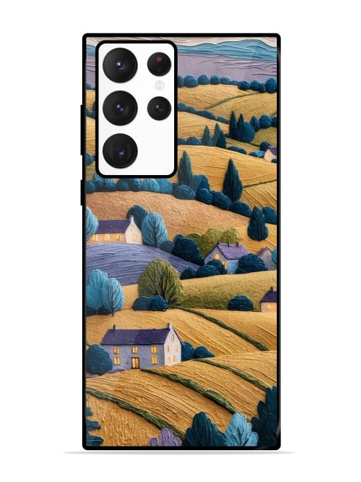 Rolling Hilltop Haven Glossy Soft Edge Case for Samsung Galaxy S22 Ultra Chachhi