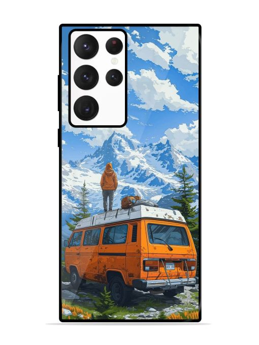 Mountaintop Solitude Glossy Soft Edge Case for Samsung Galaxy S22 Ultra
