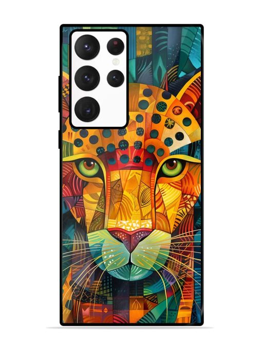 Mosaic Majesty Glossy Soft Edge Case for Samsung Galaxy S22 Ultra Chachhi