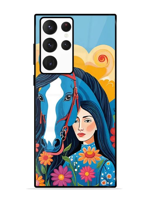 Equine Enchantment Glossy Soft Edge Case for Samsung Galaxy S22 Ultra Chachhi