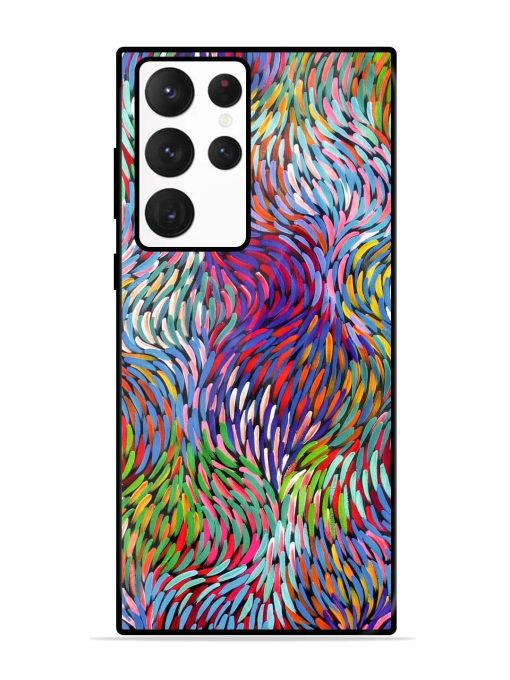 Vibrant Waves Glossy Soft Edge Case for Samsung Galaxy S22 Ultra Chachhi