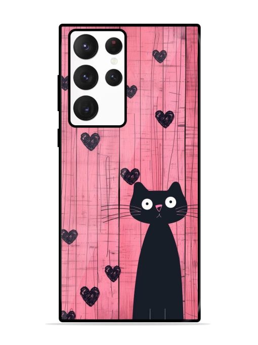 Feline Valentine'S Day Glossy Soft Edge Case for Samsung Galaxy S22 Ultra Chachhi