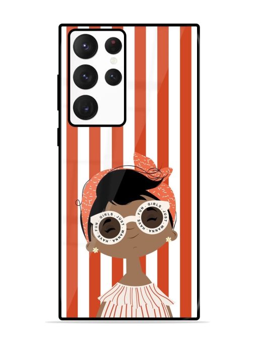 Girls Just Wanna Have Fun Glossy Soft Edge Case for Samsung Galaxy S22 Ultra Chachhi