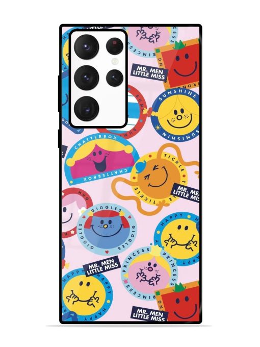 Whimsical Mr. Men & Little Miss Glossy Soft Edge Case for Samsung Galaxy S22 Ultra Chachhi