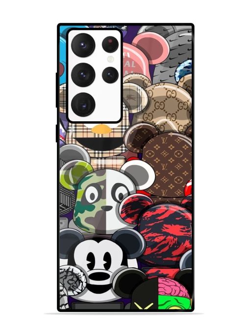 Streetwear Bearbrick Extravaganza Glossy Soft Edge Case for Samsung Galaxy S22 Ultra