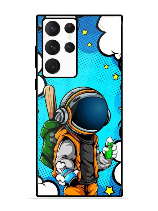 Space Graffiti Artist Glossy Soft Edge Case for Samsung Galaxy S22 Ultra Chachhi