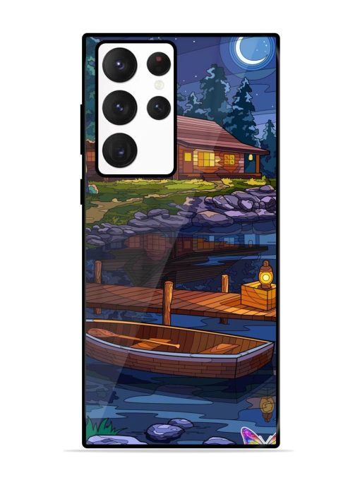 Moonlit Serenity Glossy Soft Edge Case for Samsung Galaxy S22 Ultra