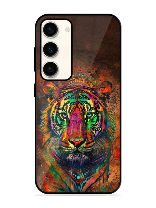 Cosmic Tiger Glossy Soft Edge Case for Samsung Galaxy S23 (5G) Chachhi