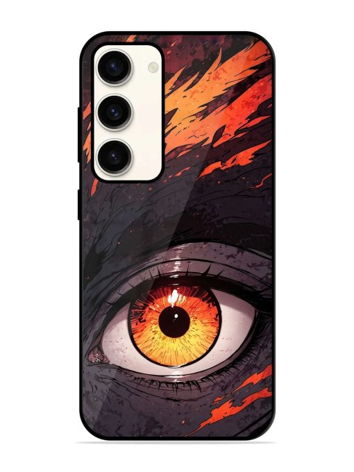 Inferno Gaze Glossy Soft Edge Case for Samsung Galaxy S23 (5G) Chachhi