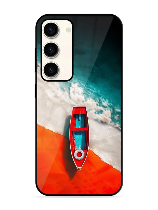 Crimson Tide Glossy Soft Edge Case for Samsung Galaxy S23 (5G) Chachhi