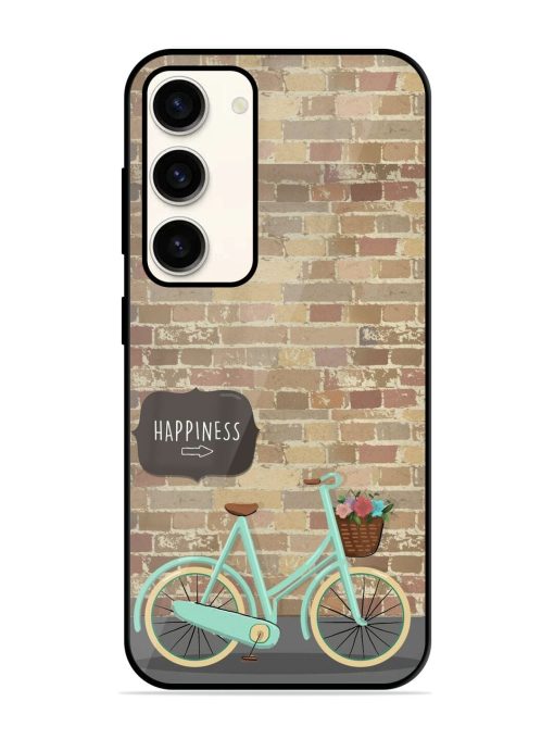 Pedaling Towards Happiness Glossy Soft Edge Case for Samsung Galaxy S23 (5G) Chachhi