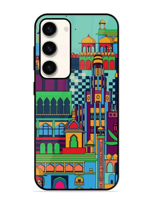 Indian Tapestry Glossy Soft Edge Case for Samsung Galaxy S23 (5G) Chachhi