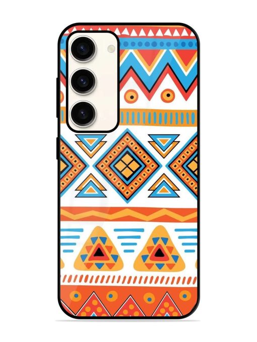 Vibrant Tribal Pattern Glossy Soft Edge Case for Samsung Galaxy S23 (5G) Chachhi