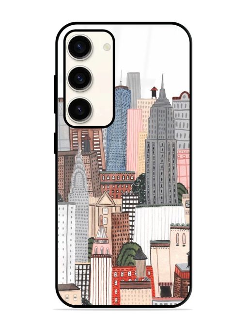 Cityscape Dreams Glossy Soft Edge Case for Samsung Galaxy S23 (5G) Chachhi