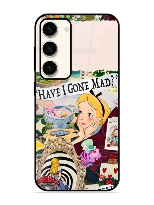 Mad Hatter'S Collage Glossy Soft Edge Case for Samsung Galaxy S23 (5G) Chachhi