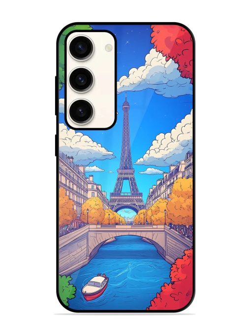 Parisian Panorama Glossy Soft Edge Case for Samsung Galaxy S23 (5G) Chachhi