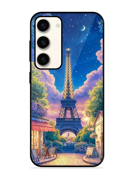 Twilight In Paris Glossy Soft Edge Case for Samsung Galaxy S23 (5G) Chachhi