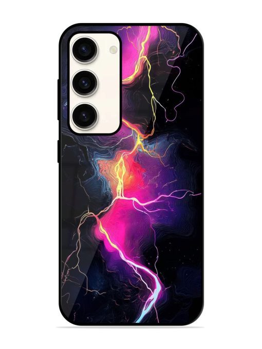 Electric Dreams Glossy Soft Edge Case for Samsung Galaxy S23 (5G) Chachhi