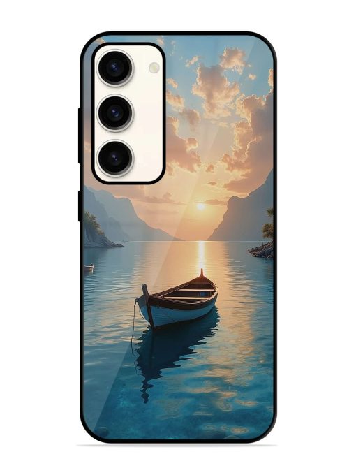 Serene Sunset Glossy Soft Edge Case for Samsung Galaxy S23 (5G) Chachhi