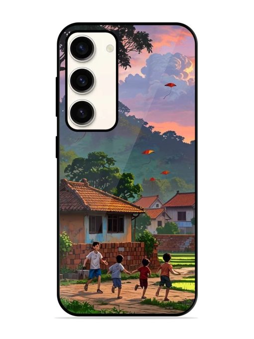 Sunset Play Glossy Soft Edge Case for Samsung Galaxy S23 (5G) Chachhi