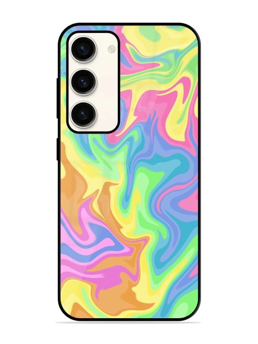 Whimsical Swirl Glossy Soft Edge Case for Samsung Galaxy S23 (5G)
