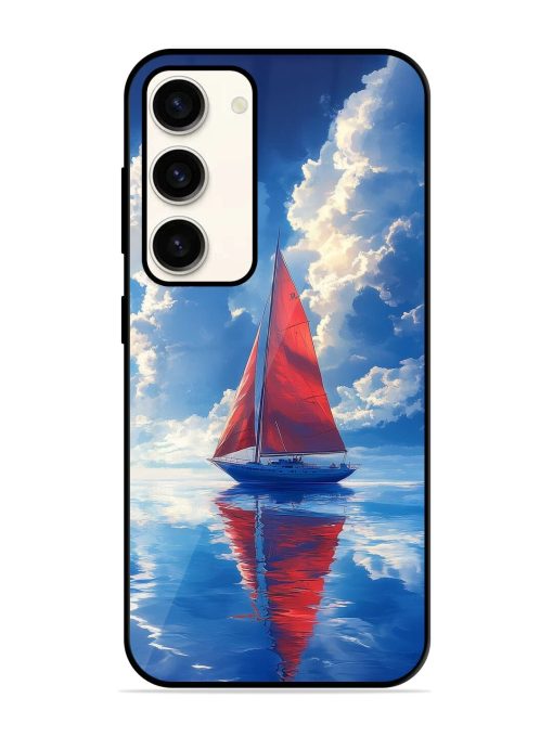 Crimson Sails Glossy Soft Edge Case for Samsung Galaxy S23 (5G) Chachhi