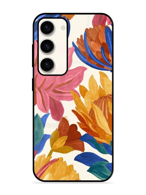 Blooming Tapestry Glossy Soft Edge Case for Samsung Galaxy S23 (5G) Chachhi