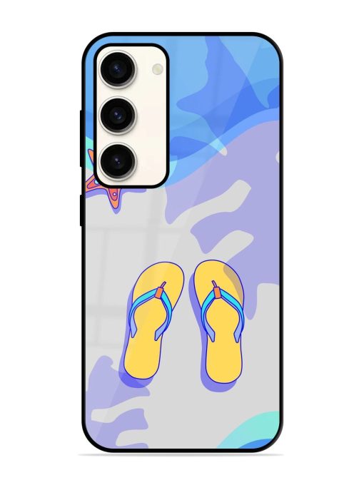 Sandy Toes And Salty Seas Glossy Soft Edge Case for Samsung Galaxy S23 (5G)