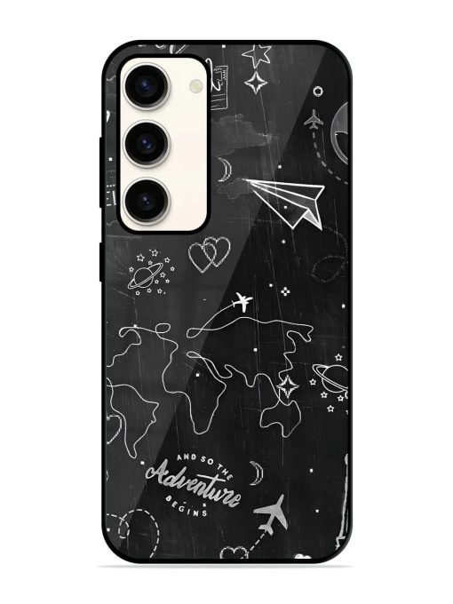 Wanderlust Sketchbook Glossy Soft Edge Case for Samsung Galaxy S23 (5G)
