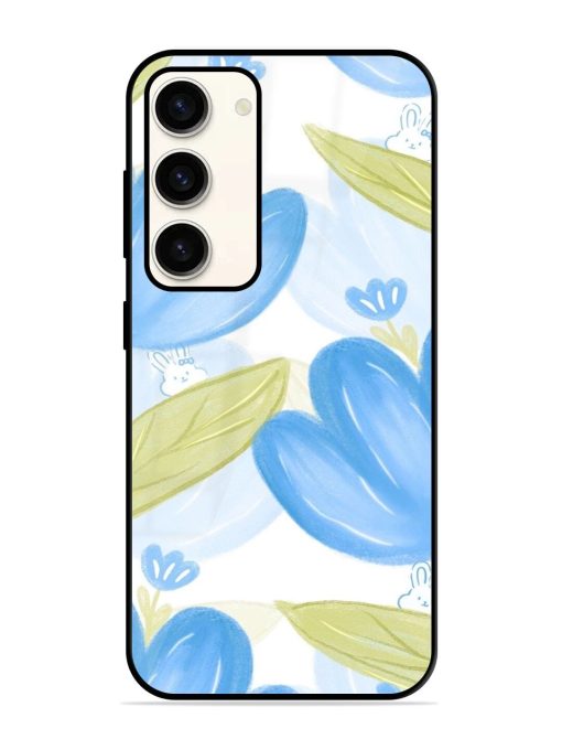 Bunny'S Blue Garden Glossy Soft Edge Case for Samsung Galaxy S23 (5G) Chachhi