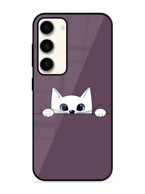 Peek-A-Boo Kitty Glossy Soft Edge Case for Samsung Galaxy S23 (5G) Chachhi