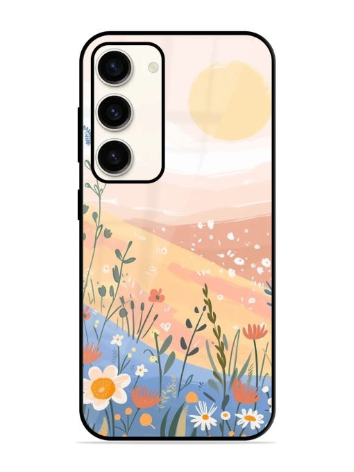 Golden Hour Blooms Glossy Soft Edge Case for Samsung Galaxy S23 (5G) Chachhi