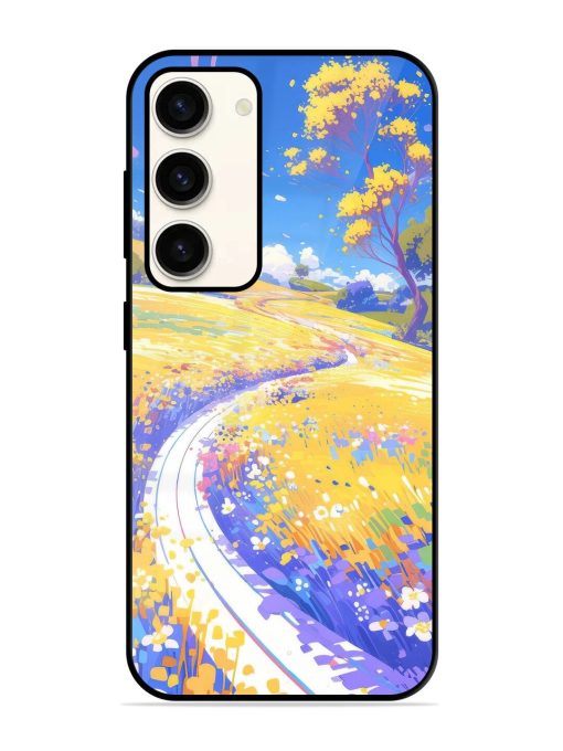 Vibrant Spring Meadow Glossy Soft Edge Case for Samsung Galaxy S23 (5G) Chachhi