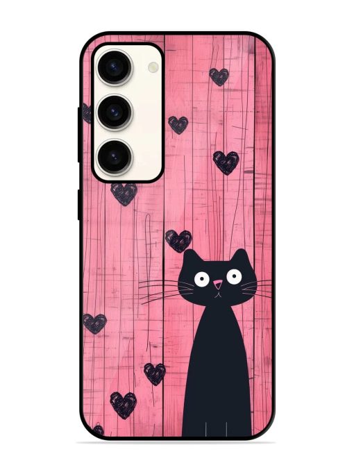 Feline Valentine'S Day Glossy Soft Edge Case for Samsung Galaxy S23 (5G) Chachhi