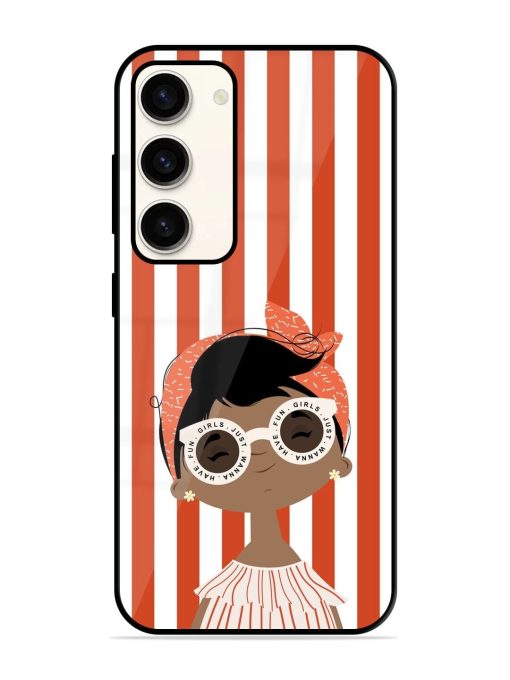 Girls Just Wanna Have Fun Glossy Soft Edge Case for Samsung Galaxy S23 (5G) Chachhi