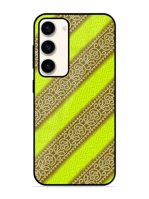 Golden Bandana Bliss Glossy Soft Edge Case for Samsung Galaxy S23 (5G) Chachhi