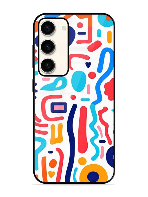 Whimsical Doodle Chaos Glossy Soft Edge Case for Samsung Galaxy S23 (5G) Chachhi