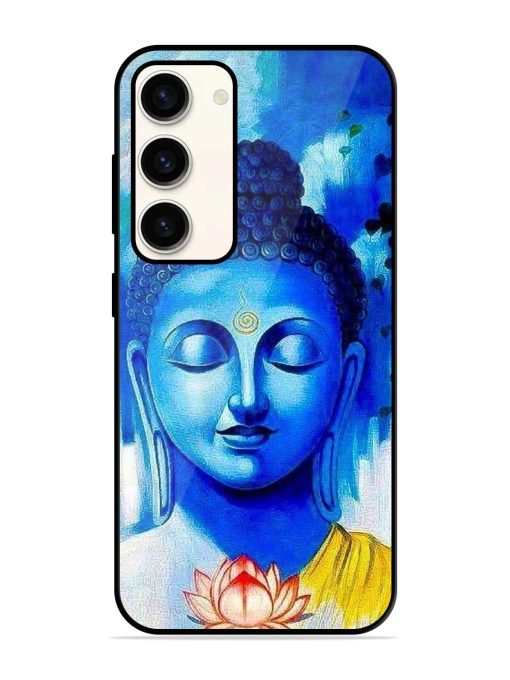 Serene Buddha With Lotus Glossy Soft Edge Case for Samsung Galaxy S23 (5G)