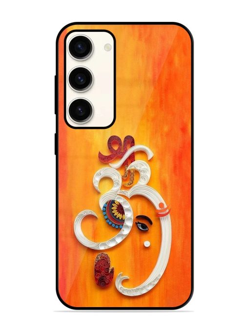 Ganesha In Quilling Art Glossy Soft Edge Case for Samsung Galaxy S23 (5G) Chachhi