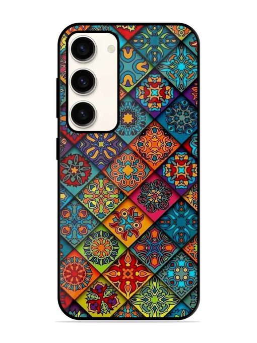 Patchwork Mandala Mosaic Glossy Soft Edge Case for Samsung Galaxy S23 (5G) Chachhi