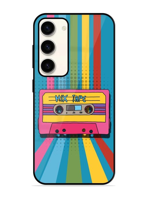 Retro Cassette Tapes Glossy Soft Edge Case for Samsung Galaxy S23 (5G) Chachhi