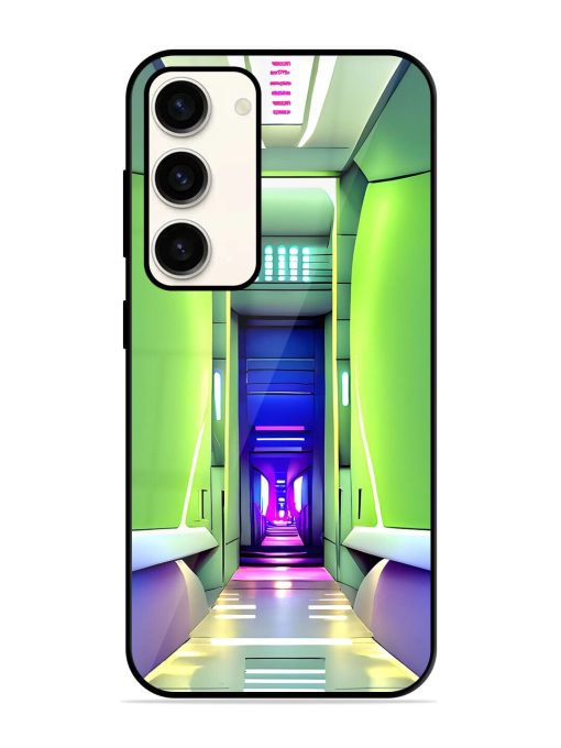 Neon Corridor Glossy Soft Edge Case for Samsung Galaxy S23 (5G) Chachhi