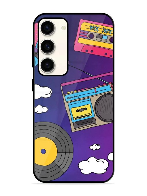 Retro Vibes Glossy Soft Edge Case for Samsung Galaxy S23 (5G) Chachhi